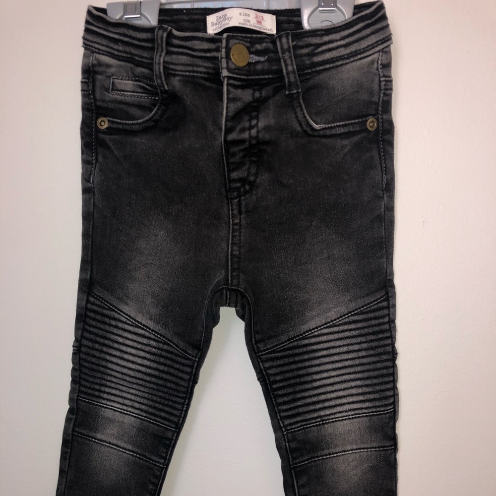 Zara Baby Boy distressed black denim jeans